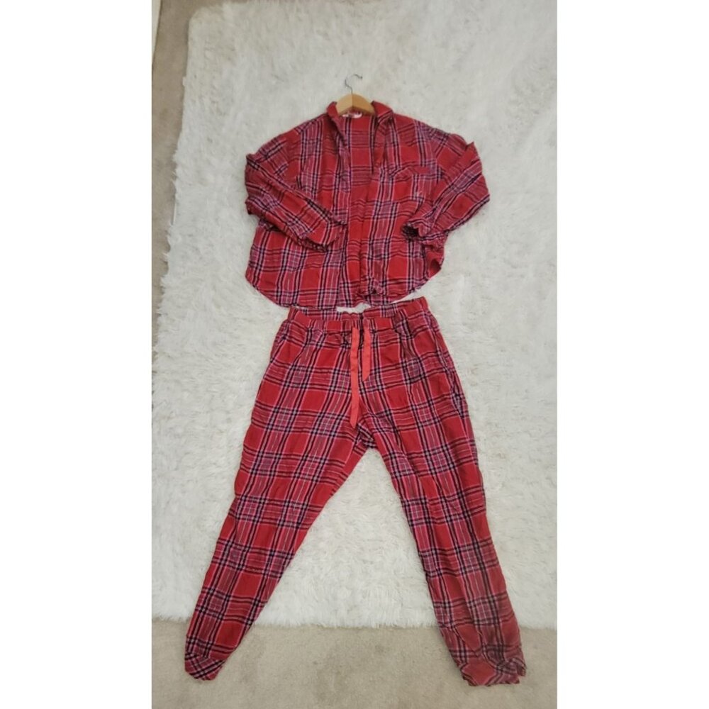 Victorias Secret Red Plaid Pajama Set L/XL